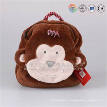 12 дюймов милые плюшевые Браун обезьяна зоопарк животных рюкзак для детей